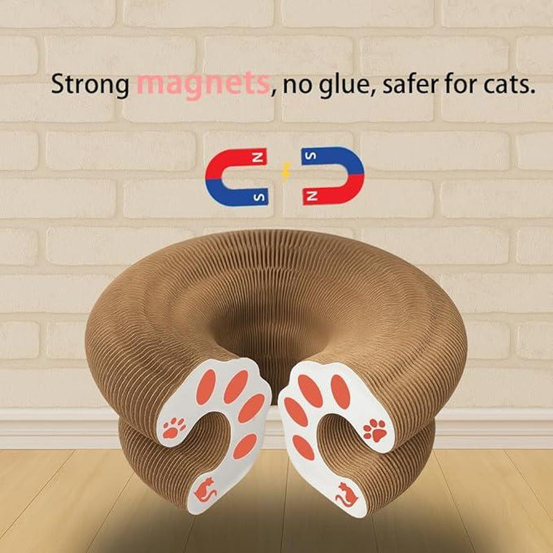 Interactive Foldable Cat Scratching Board with Ball – Interactive Cat Toy for Mental & Physical Exercise