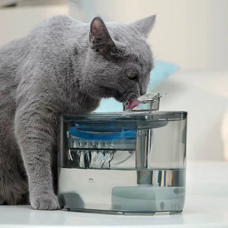 Cat Water Fountain Automatic Cats Dog Drinking Fountain with Recirculate Filters USB Electric Water Pump Pet Cat Water Dispenser