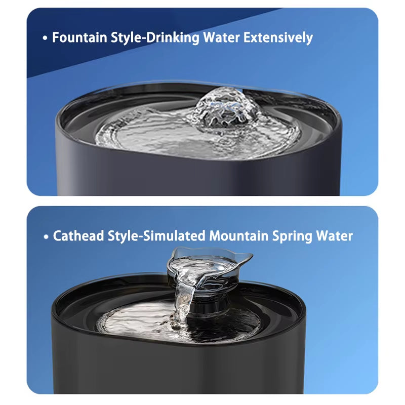 Petavista Automatic Cat Water Fountain with Filters Ultra Silent USB Electric Water Pump Cats Dog Pet Drinking Water Dispenser
