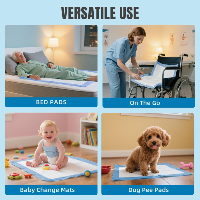 Goofypet 13" X 18" Training Pad, 100 Count Dog Pee Pads, Doggie Pads, Disposable Puppy Pee Pads