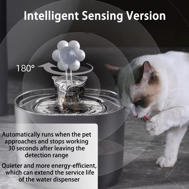 Petavista Automatic Cat Water Fountain with Filters Ultra Silent USB Electric Water Pump Cats Dog Pet Drinking Water Dispenser