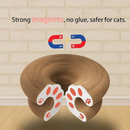 Interactive Foldable Cat Scratching Board with Ball – Interactive Cat Toy for Mental & Physical Exercise