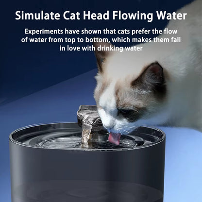 Petavista Automatic Cat Water Fountain with Filters Ultra Silent USB Electric Water Pump Cats Dog Pet Drinking Water Dispenser