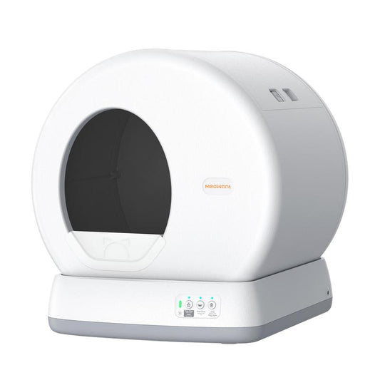 Meowant SC01 Smart Litter Box – Self-Cleaning, Odor-Free, Pee Guard, Auto Safety Stop, App-Controlled with Mat & Liner