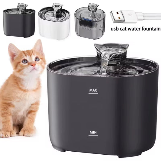Petavista Automatic Cat Water Fountain with Filters Ultra Silent USB Electric Water Pump Cats Dog Pet Drinking Water Dispenser